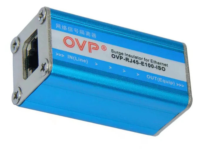 Модуль блока контроля сети 100M Гигабитный сетевой изолятор сигнала OVP-RJ45-E100-ISO