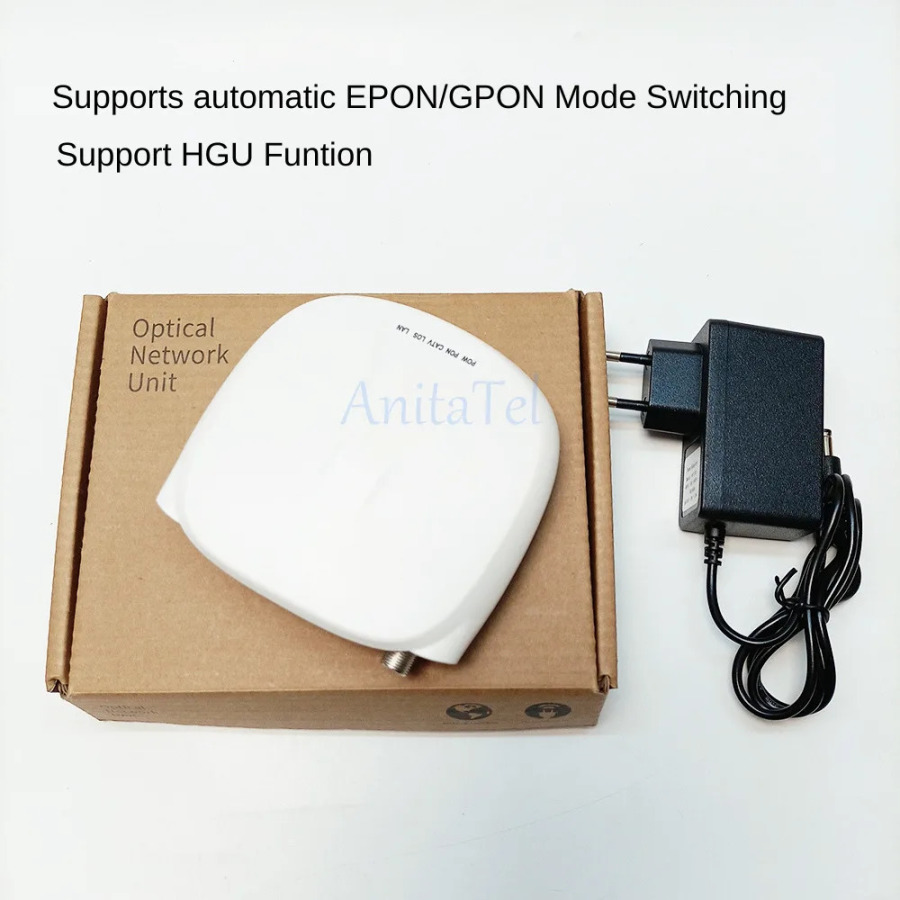 XPON+CATV ONU Оборудование Ftth Волоконная передача к радиочастотным модемом Поддержка нескольких режимов Оптический приемник CATV