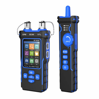 NOYAFA NF-8508 tarmoq kabeli sinov qurilmasi PoE tekshiruvi tasmasi optik quvvat oʻlchagich LCD displey uzunligini oʻlchash sim xaritasi kabeli kuzatuvchisi Синий