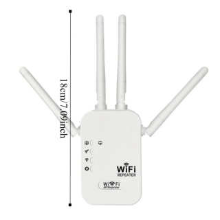 Усилитель Wi-Fi сигнала 300 Мбит/с, 2,4 ГГц, беспроводной, 802.11n, EU, для домашнего использования