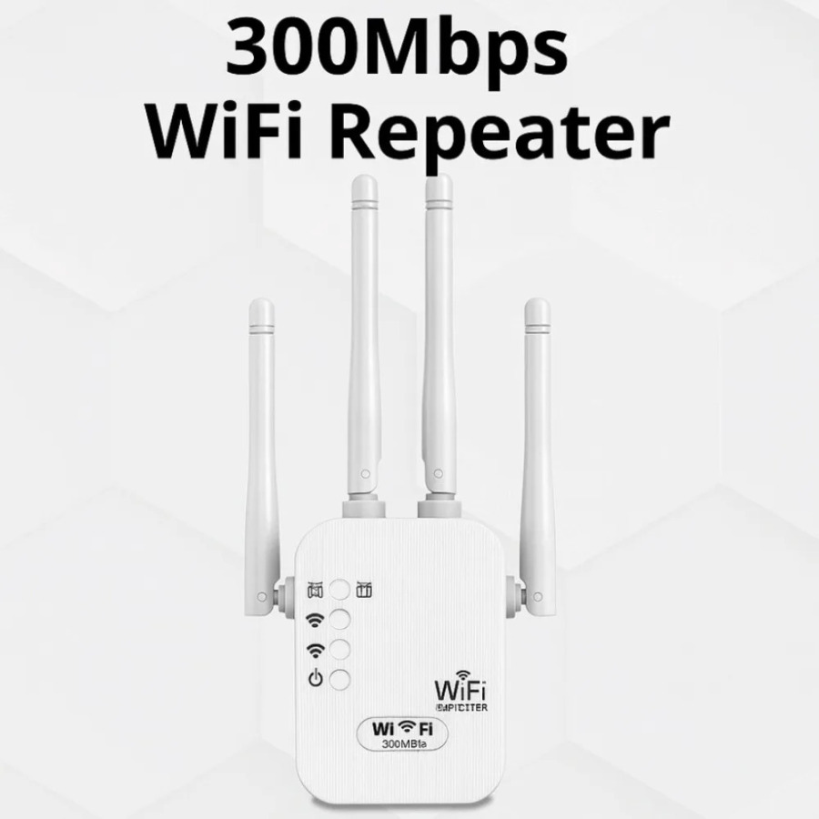 Усилитель Wi-Fi сигнала 300 Мбит/с, 2,4 ГГц, беспроводной, 802.11n, EU, для домашнего использования