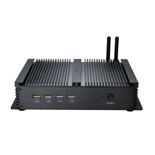 Sanoat fansiz mini kompyuter Intel i5-3317U Celeron 1037U Ikkita LAN porti 4 RS232 8 USB HDMI VGA Windows XP/7/10 Sanoat uchun IoT kompyuter