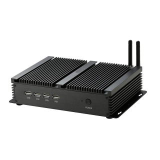 Sanoat fansiz mini kompyuter Intel i5-3317U Celeron 1037U Ikkita LAN porti 4 RS232 8 USB HDMI VGA Windows XP/7/10 Sanoat uchun IoT kompyuter