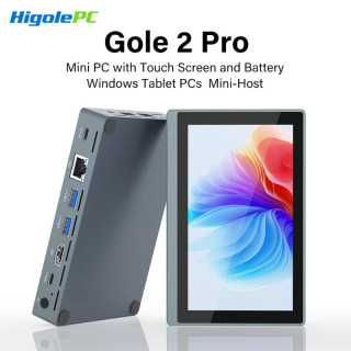 Промышленный мини-компьютер Higole Gole 2 Pro 5.5" Intel Win11 8/16 ГБ ОЗУ 4K для ИИ/Автоматизации/Образования, портативный ПК