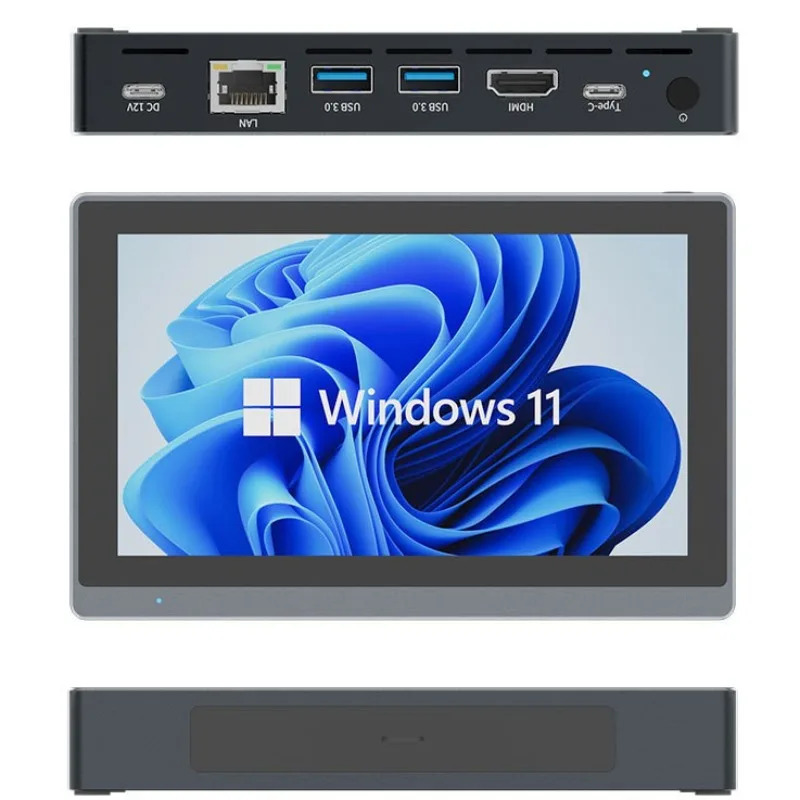 Промышленный мини-компьютер Higole Gole 2 Pro 5.5" Intel Win11 8/16 ГБ ОЗУ 4K для ИИ/Автоматизации/Образования, портативный ПК