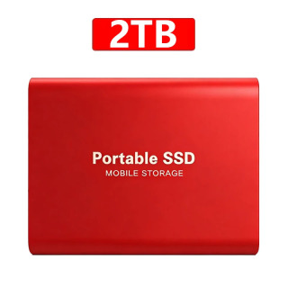 Новый внешний жесткий диск 2 ТБ Портативный SSD 4 ТБ Высокоскоростной жесткий диск 128 ТБ Массовый мобильный твердотельный накопитель USB3.1 для ноутбуков/ПК/MAC зеленый