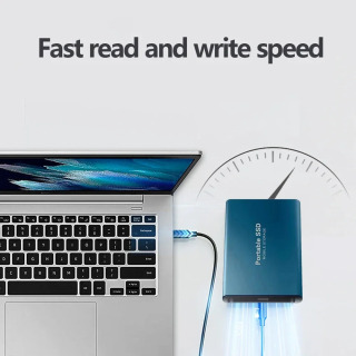 Yuqori tezlikli 128TB tashqi SSD, 2TB portativ SSD, noutbuk/Mac/kompyuter/telefon uchun 4TB tashqi qattiq disk