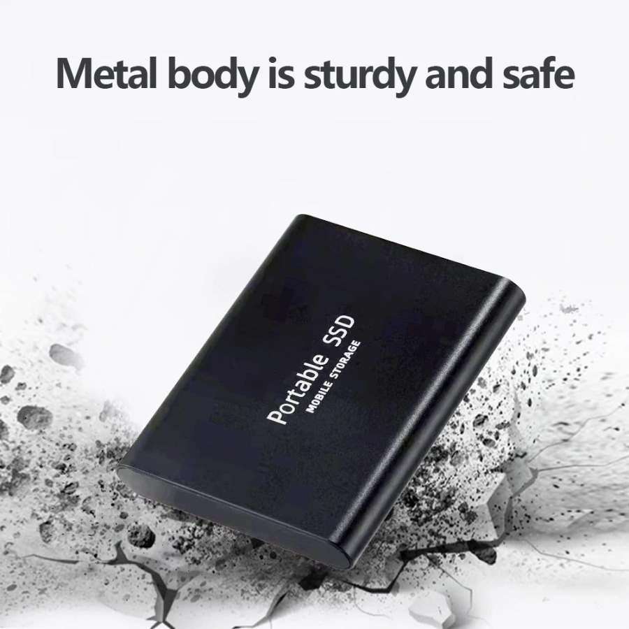 Yuqori tezlikli 128TB tashqi SSD, 2TB portativ SSD, noutbuk/Mac/kompyuter/telefon uchun 4TB tashqi qattiq disk