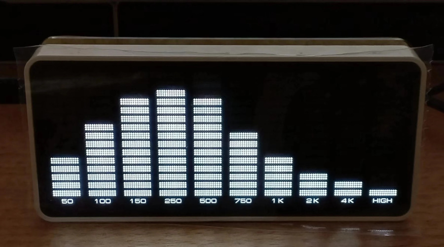 LINK1 AK1016 LED koʻrsatkichi audio musiqa spektri VU metrli Stereo kuchaytirgich paneli sozlanishi fotosurat tezligi paneli