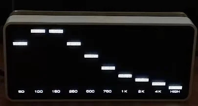 LINK1 AK1016 LED koʻrsatkichi audio musiqa spektri VU metrli Stereo kuchaytirgich paneli sozlanishi fotosurat tezligi paneli