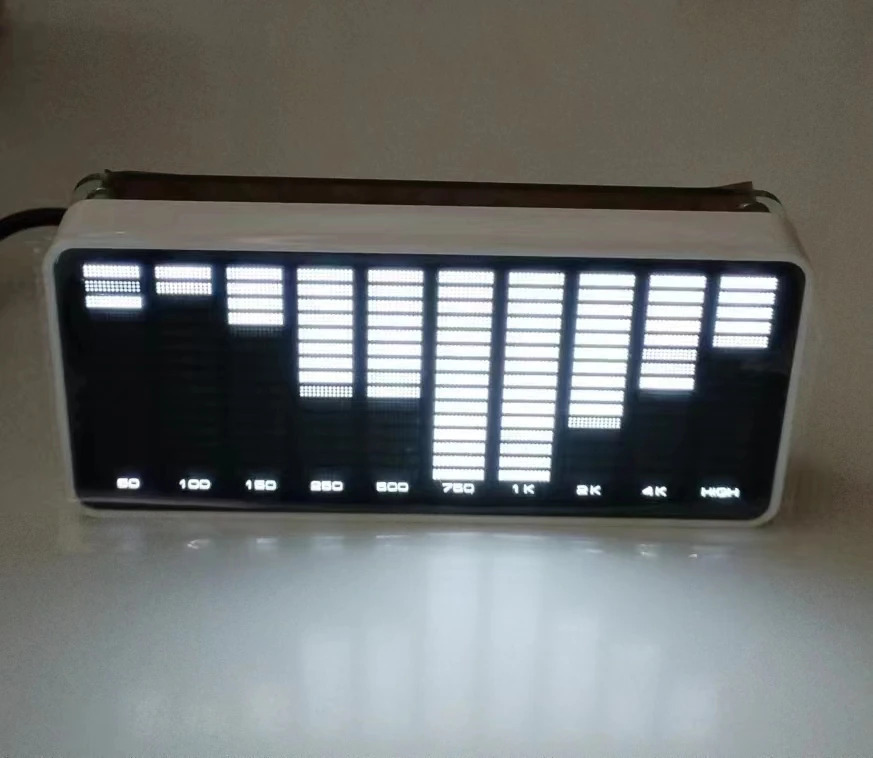 LINK1 AK1016 LED koʻrsatkichi audio musiqa spektri VU metrli Stereo kuchaytirgich paneli sozlanishi fotosurat tezligi paneli