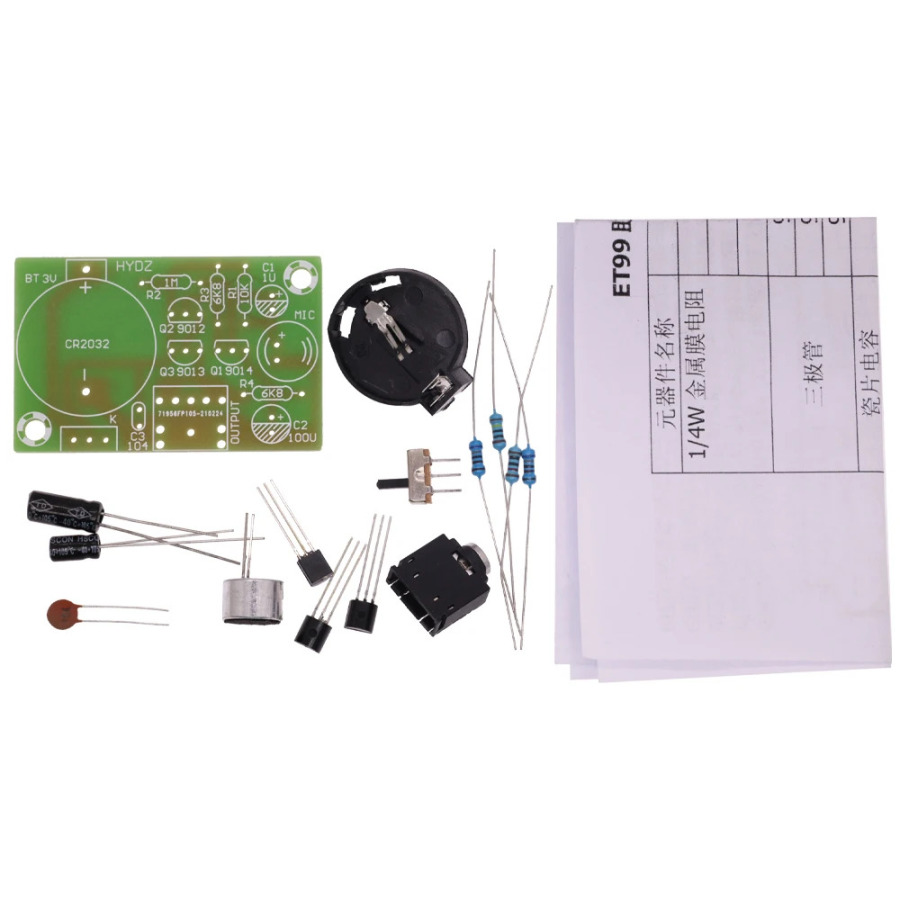 Eshitish vositasi DIY toʻplami ovoz kuchaytirgichi qoʻlda oʻrganish musobaqasi elektron komponentlarini yaratish uchun