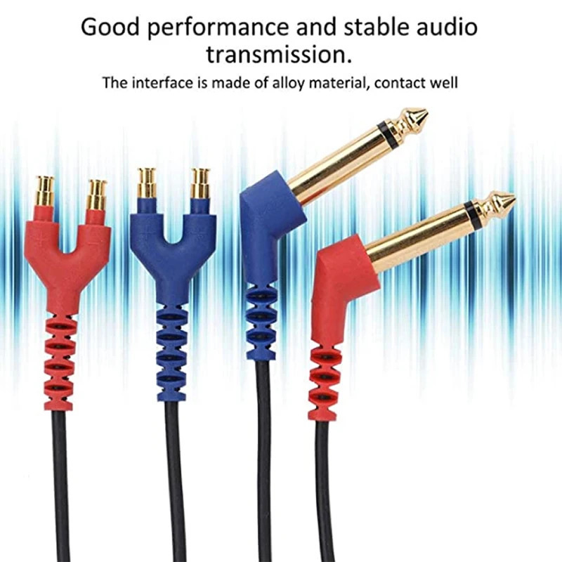 Audiometr, audiometrik eshitish vositasi, naushnik kabeli, havo oʻtkazgichlari, audio kabel