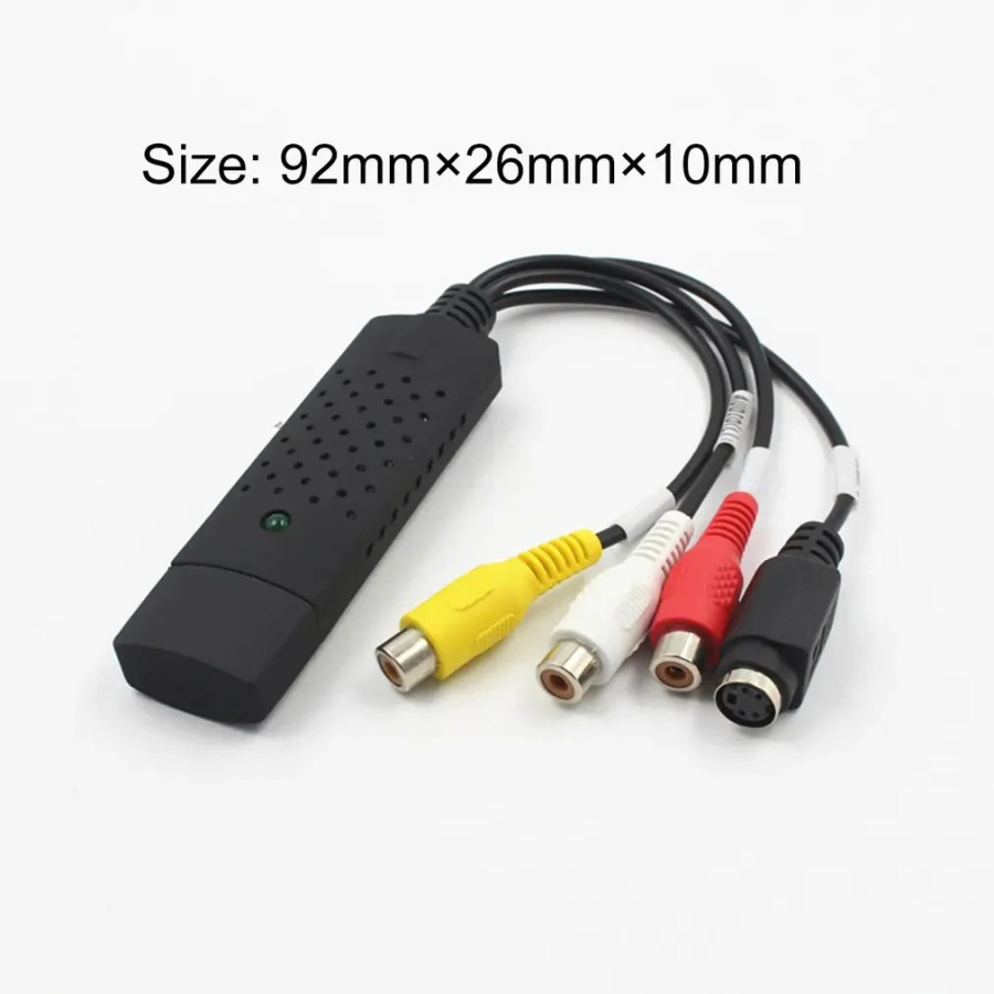 4-канальная карта Аудио Easycap USB 2,0, цифровой видеопреобразователь для захвата, VHS VCR TV на DVD, Поддержка IOS, Windows, ПК