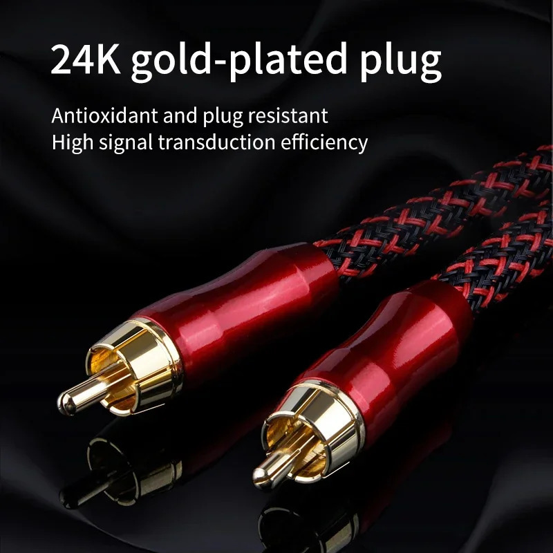 YYAUDIO 4N OFC 75 Ом Hi-Fi цифровой коаксиальный аудио-видео кабель RCA Hi-end RCA-RCA мужской сабвуфер аудиокабель 1 м 2 м 3 м 5 м 8 м 10 м