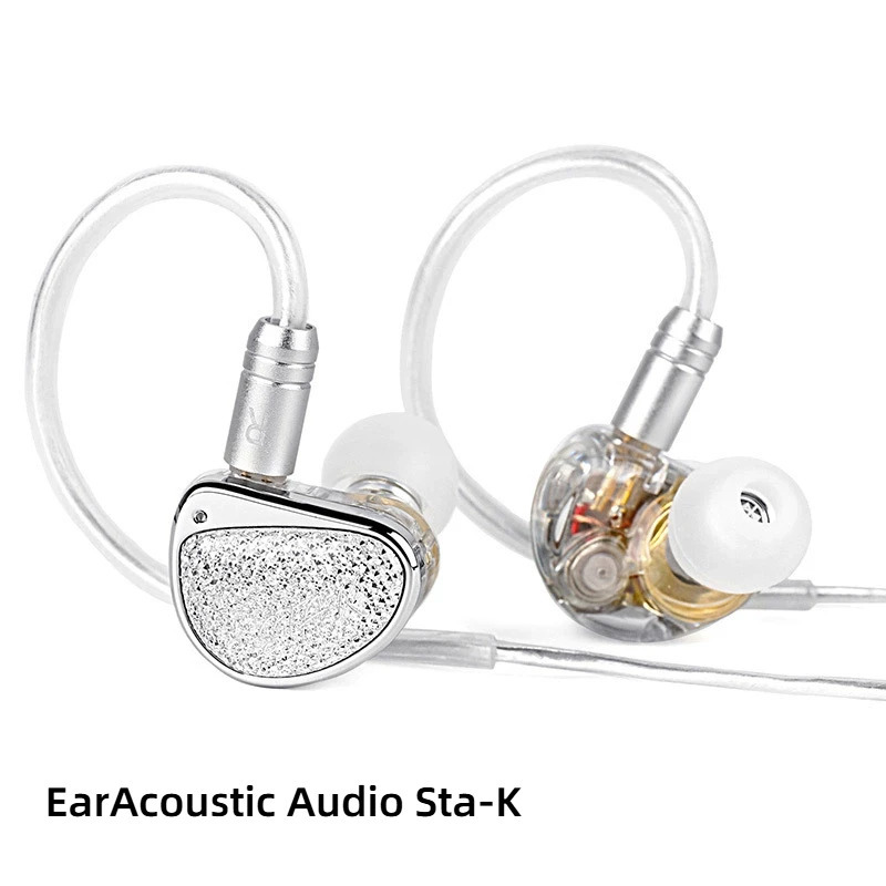Наушники-вкладыши EarAcoustic Audio Sta-K с двойным драйвером, HIFI басовые наушники, высокое качество звука, мониторные наушники, игровые гарнитуры