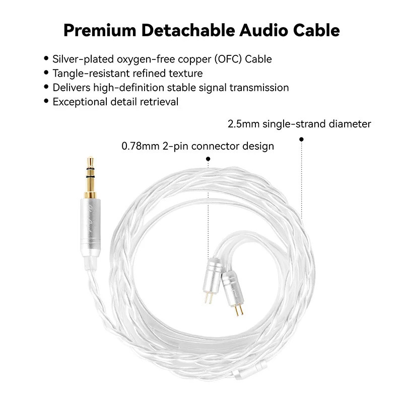Наушники-вкладыши EarAcoustic Audio Sta-K с двойным драйвером, HIFI басовые наушники, высокое качество звука, мониторные наушники, игровые гарнитуры