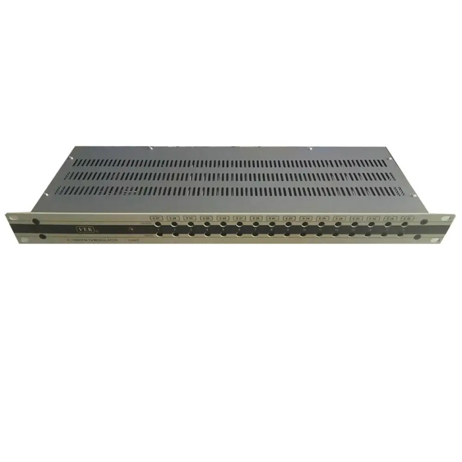 RF signaliga 16-kanalli analog audio va video signal modulatori, mehmonxonalardagi oldingi kabel televideniesi tizimlari uchun uskunalar