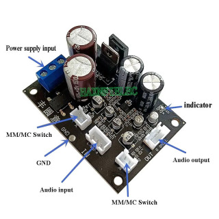 MM MC Phono проигрыватель виниловых записей проигрыватель Проигрыватель фонографа предусилитель усилитель мощности плата усилителя