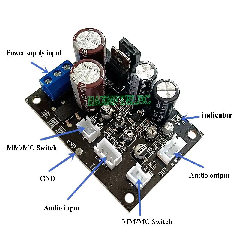MM MC Phono проигрыватель виниловых записей проигрыватель Проигрыватель фонографа предусилитель усилитель мощности плата усилителя