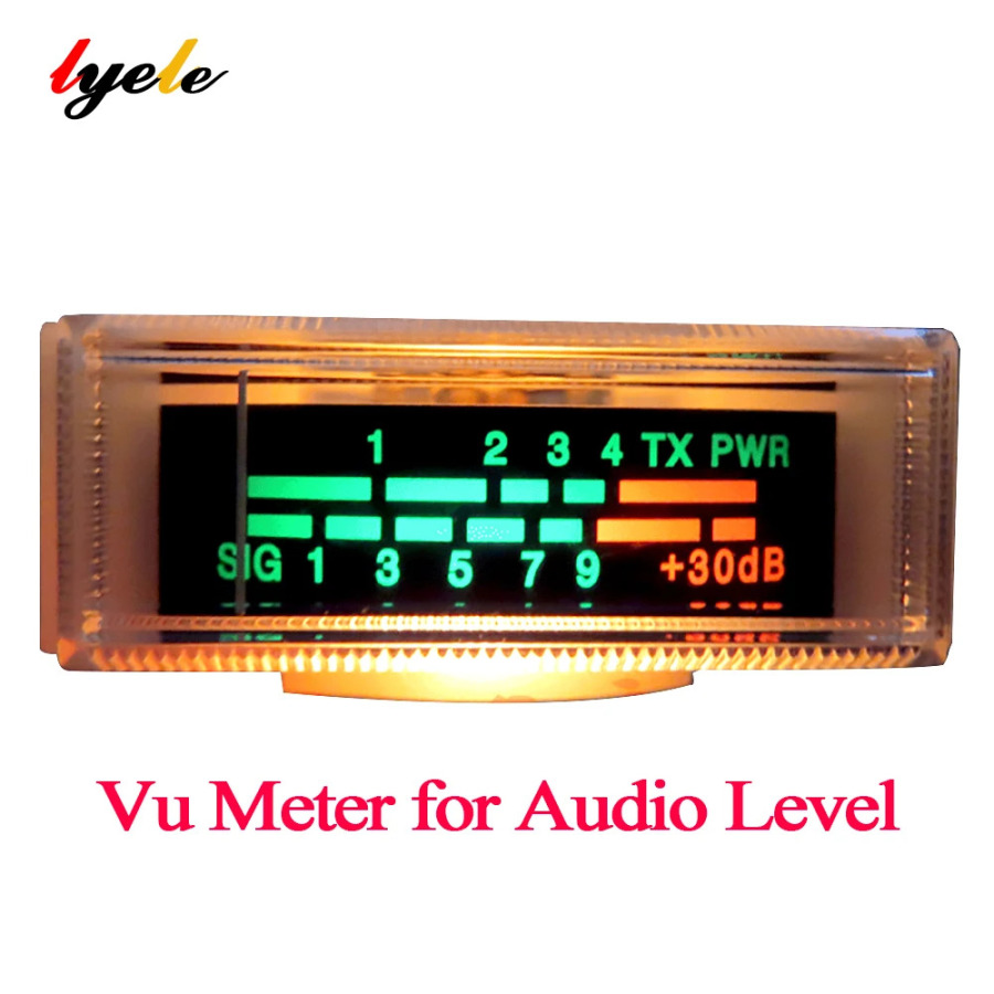 Ovoz balandligi uchun Vu oʻlchagich yuqori sifatli audio signal koʻrsatkichi 650 Ohm orqadan yoritilgan 6-12V elektron asboblar koʻrsatkichi
