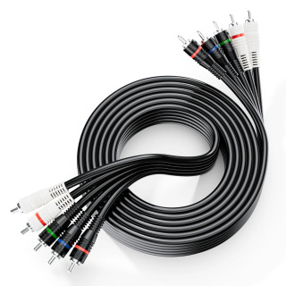 Компонентный видео/аудио кабель 5-RCA со аудио-шнуром RGB Ypbpr до 1080I, 6 футов, 1,8 м для DVD STB TV Box HDTV