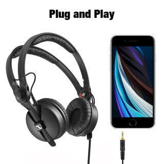 Sennheiser HD25 HD545 HD565 HD535 HD580 HD600 HD650 HD660S uchun audio kabel 3,5 mm 6,5 mm ikki tomonlama eshitish vositasi adapteri bahor simi
