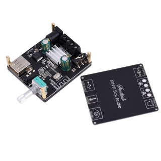 Аудио колонки DIY Bluetooth 5,0 высокомощный цифровой усилитель стерео плата усилитель аудио AUX 3,5 мм USB звуковая карта