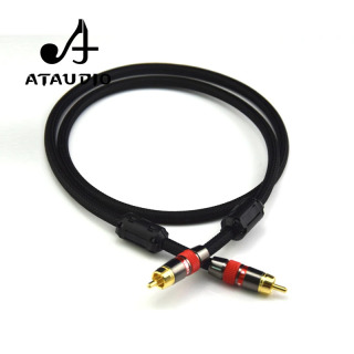 ATAUDIO 4N OFC 75 Ohm Hi-Fi Raqamli Koaksial Audio Video Kabel RCA Hi-end RCA dan RCA Erkak Subwoofer Audio Kabel 1m 2m