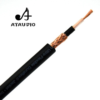 ATAUDIO 4N OFC 75 Ohm Hi-Fi Raqamli Koaksial Audio Video Kabel RCA Hi-end RCA dan RCA Erkak Subwoofer Audio Kabel 1m 2m
