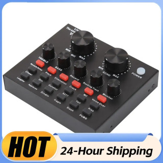 Elektr gitara studiyasi uchun monitorli USB naushnikli professional audio ovoz kartasi real vaqtda effektlarni yozib olish uchun audio mikser