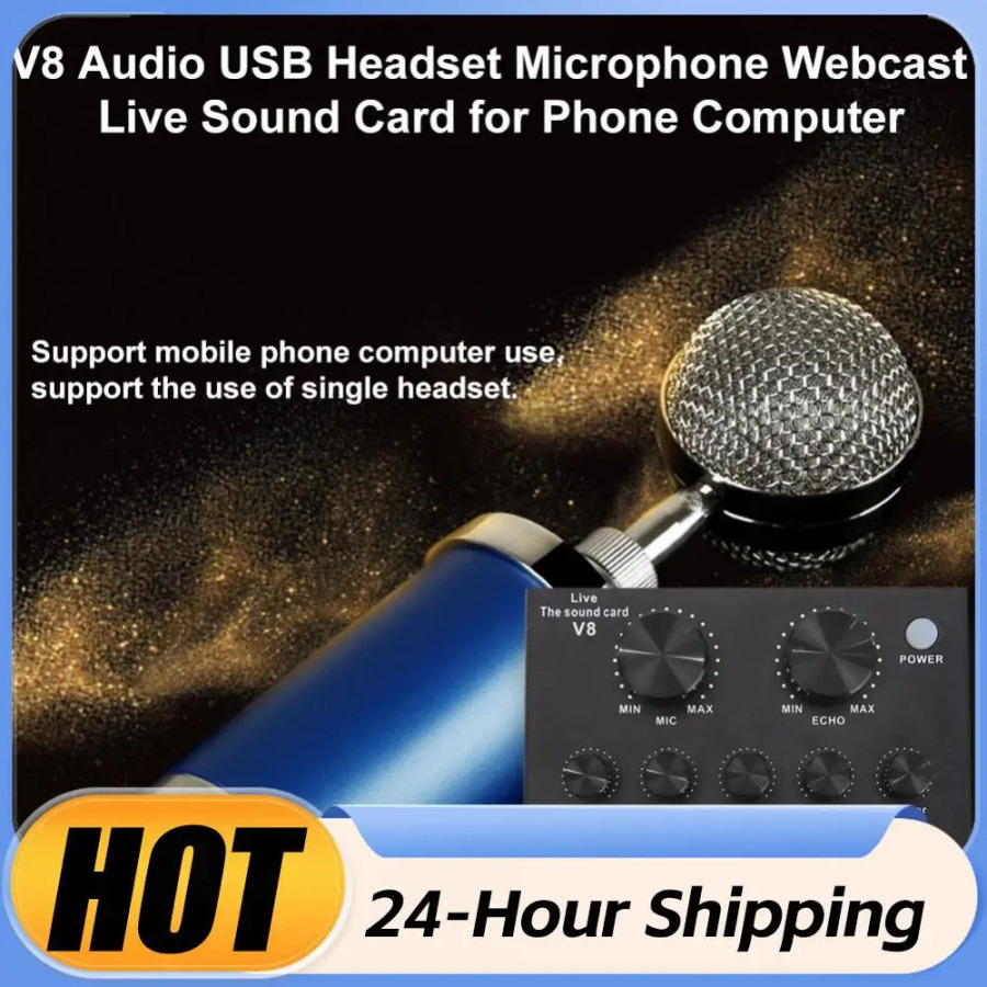 Elektr gitara studiyasi uchun monitorli USB naushnikli professional audio ovoz kartasi real vaqtda effektlarni yozib olish uchun audio mikser
