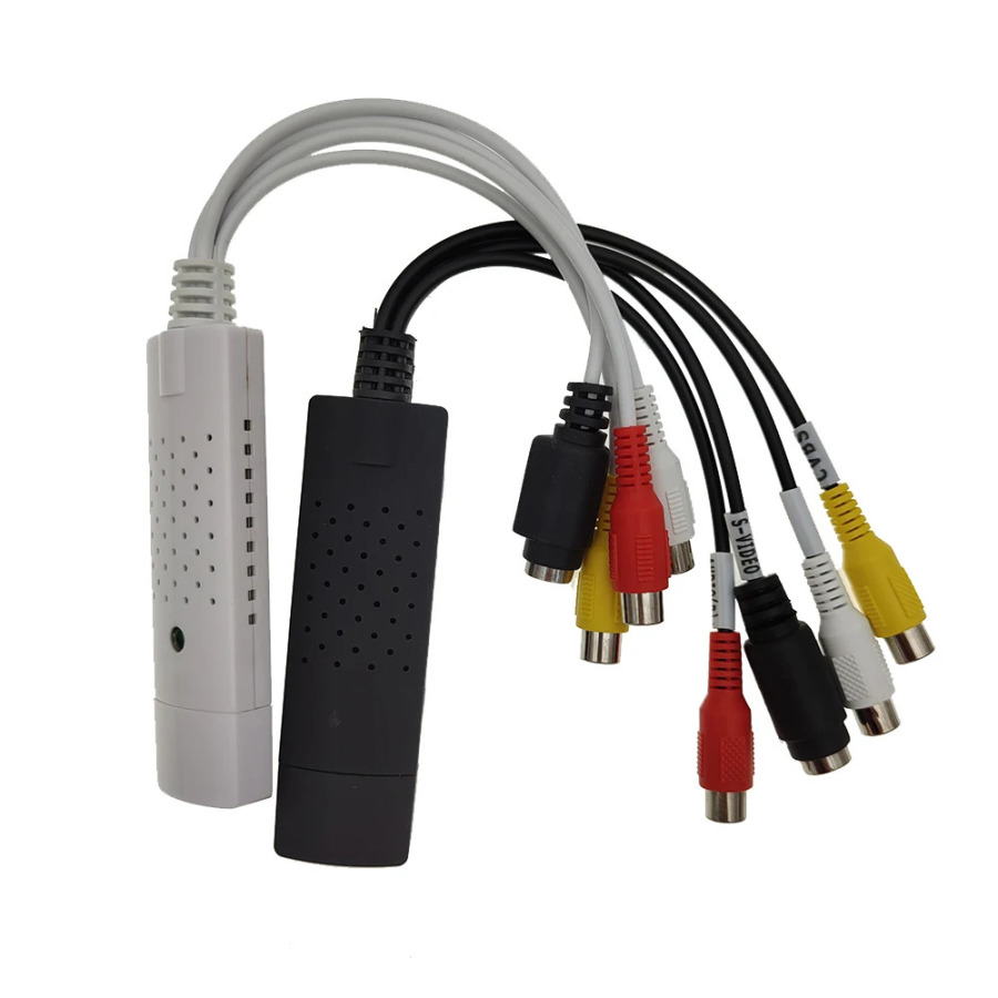 USB 2.0 video taʻqib qilish kartasi TV DVD uchun video audio konvertori VHS TV DVR uchun audio yozib olish adapter kartasi