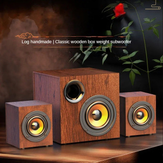 Kompyuter audio tizimi, faol yashash xonasi uchun simli tashqi dinamiklarning toʻliq toʻplami, katta professional sabvufer