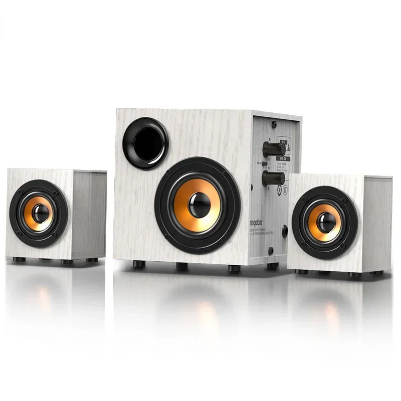 Kompyuter audio tizimi, faol yashash xonasi uchun simli tashqi dinamiklarning toʻliq toʻplami, katta professional sabvufer