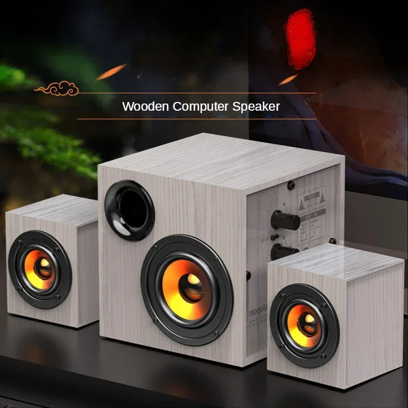 Kompyuter audio tizimi, faol yashash xonasi uchun simli tashqi dinamiklarning toʻliq toʻplami, katta professional sabvufer