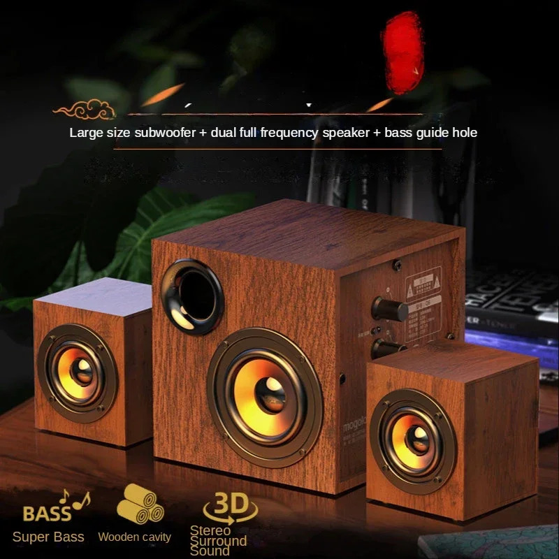 Kompyuter audio tizimi, faol yashash xonasi uchun simli tashqi dinamiklarning toʻliq toʻplami, katta professional sabvufer