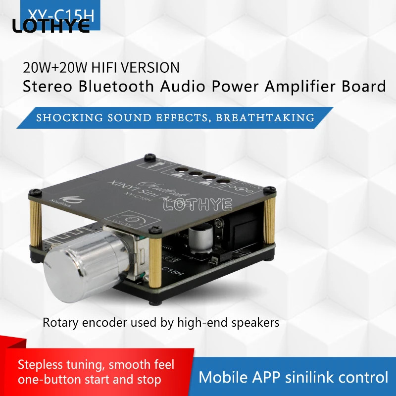 Bluetooth 5.0 Mini Cool Audio Raqamli quvvat kuchaytirgich platasi 20W*2 50W*2 100W*2 Stereo simsiz kuchaytirgich moduli AUX kiritish