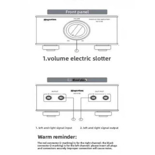 Passiv audio transformator preamp (quvvat talab etilmaydi) - CD/striming/Bluetooth uchun mos keladi