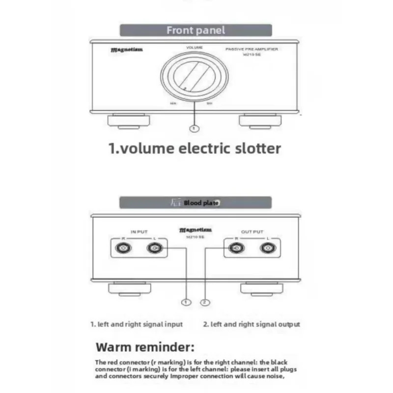 Passiv audio transformator preamp (quvvat talab etilmaydi) - CD/striming/Bluetooth uchun mos keladi