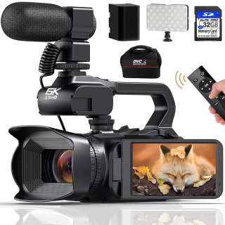 Professional 4K fotografiya videokameralari 64MP Ultra HD 18x raqamli kattalashtirish videokameralari YouTube Live Streaming DVR