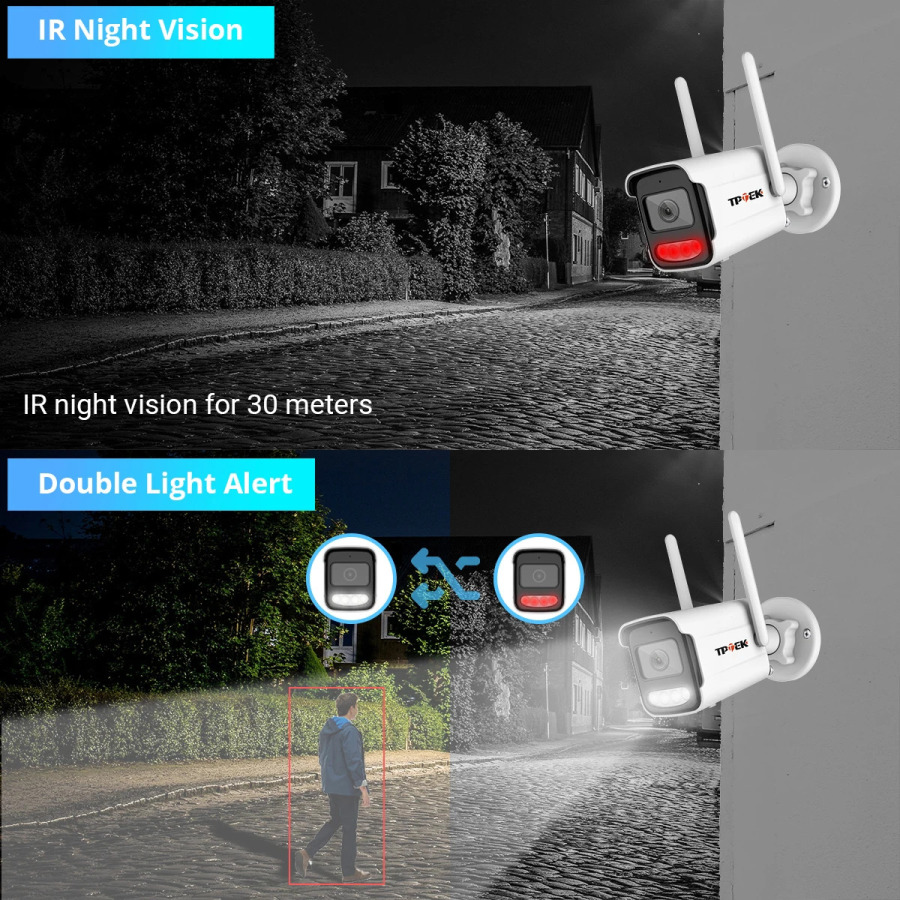 8MP 4K IP-камера Wi-Fi Беспроводная 5MP AI Обнаружение человека iCSee CCTV Bullet Наружное наблюдение Безопасность Защита Видеокамера Cam
