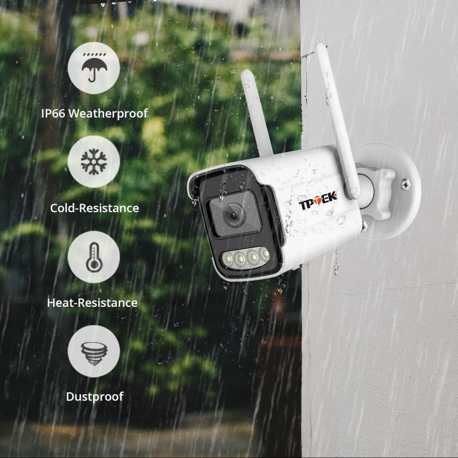 8MP 4K IP-камера Wi-Fi Беспроводная 5MP AI Обнаружение человека iCSee CCTV Bullet Наружное наблюдение Безопасность Защита Видеокамера Cam