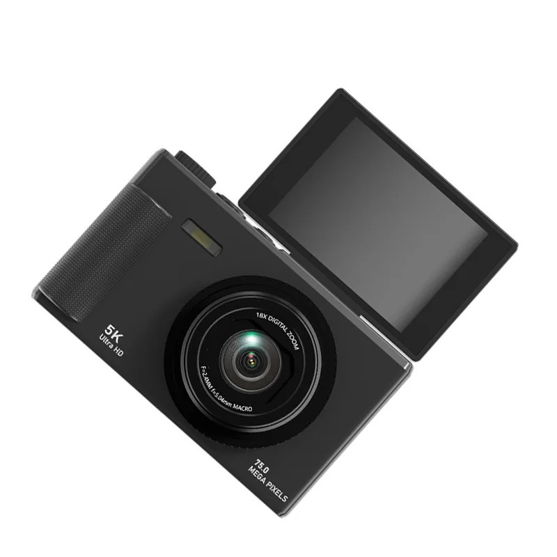 5K chiqish, 180° aylanadigan ekran, 75 MP sensor, 18x kattalashtirish, elektron stabilizatsiya va ixcham dizaynga ega raqamli vlogging kamerasi