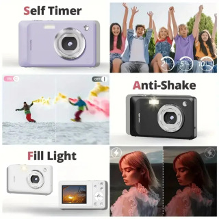 Raqamli kamera 1080p HD video suratga olish uchun portativ selfi 2s/5s/10s nozik JPEG suratga olish uchun yangi boshlanuvchilar uchun Tugʻilgan kun sovgʻalari