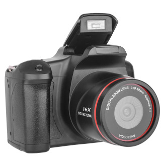 Foto va video yozish uchun 16x kattalashtirish va 2,4 dyuymli LCD displeyli videokamera