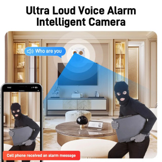 WiFi kamera ichki 5MP HD CCTV kamera IP kamera Simsiz xavfsizlik kamerasi rangli tungi koʻrish aqlli uy WiFi chaqaloq monitori ICSee APP