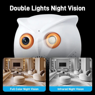 WiFi kamera ichki 5MP HD CCTV kamera IP kamera Simsiz xavfsizlik kamerasi rangli tungi koʻrish aqlli uy WiFi chaqaloq monitori ICSee APP