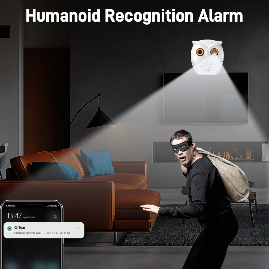 WiFi kamera ichki 5MP HD CCTV kamera IP kamera Simsiz xavfsizlik kamerasi rangli tungi koʻrish aqlli uy WiFi chaqaloq monitori ICSee APP