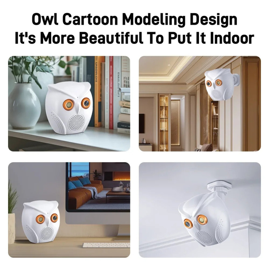WiFi kamera ichki 5MP HD CCTV kamera IP kamera Simsiz xavfsizlik kamerasi rangli tungi koʻrish aqlli uy WiFi chaqaloq monitori ICSee APP